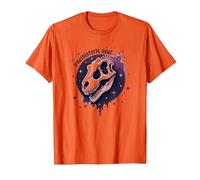 Arte fósil prehistórico del Dinosaurio del Alma para los fanáticos de la paleontología Camiseta, Hombre, Naranja, 3XL