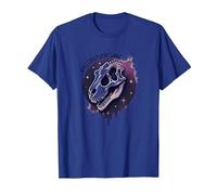 Arte fósil prehistórico del Dinosaurio del Alma para los fanáticos de la paleontología Camiseta, Hombre, Azul Real, 3XL