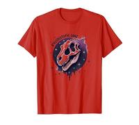 Arte fósil prehistórico del Dinosaurio del Alma para los fanáticos de la paleontología Camiseta, Hombre, Rojo, XL