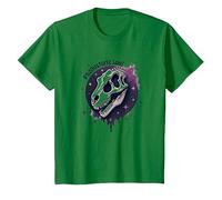 Arte fósil prehistórico del Dinosaurio del Alma para los fanáticos de la paleontología Camiseta, Niños, Verde Kelly, 2 años