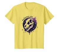 Arte fósil prehistórico del Dinosaurio del Alma para los fanáticos de la paleontología Camiseta, Niños, Limón, 12 años