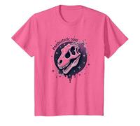 Arte fósil prehistórico del Dinosaurio del Alma para los fanáticos de la paleontología Camiseta, Niños, Rosa Jaspeado, 8 años