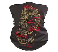 Arte Fuego Llama Dragón Pañuelo Polaina Facial Mascara Bandana Cintas de Pelo Mujeres Hombres Pasamontañas Diademas Headwraps para Deportes