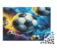 Arte fútbol Espacial Puzzle 1000 Piezas De Cartón Grueso Juego De Rompecabezas En Paquete Anti Estrés Adultos para Actividad para Sobremesa como Regalo Original 70x50cm/1000p