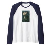 Arte - Gato Picasso Camiseta Manga Raglan