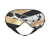 Arte Geométrico De Mármol Con Brillo Blanco Y Negro Dorado Moderno, Cubreojos completos Antifaz bloqueador de luz Antifaz para dormir Antifaz suave con los ojos vendados Noche