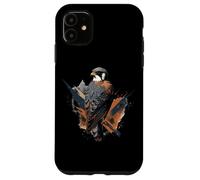 Arte geométrico de pájaro cernícalo Americano, Lindo cernícalo Lov Carcasa para iPhone 11