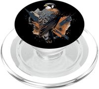 Arte geométrico de pájaro cernícalo Americano, Lindo cernícalo Lov PopSockets PopGrip para MagSafe