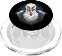 Arte geométrico del patín del pájaro del Albatros,Lindo Amante de los Albatros PopSockets PopGrip para MagSafe