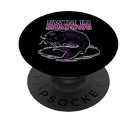 Arte gótico de Peces EMO de Shadow Koi PopSockets PopGrip Adhesivo