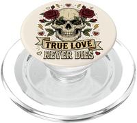 Arte gótico del Tatuaje de Las Rosas del Amor Verdadero Nunca morirá PopSockets PopGrip para MagSafe