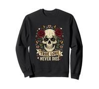 Arte gótico del Tatuaje de Las Rosas del Amor Verdadero Nunca morirá Sudadera