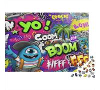 Arte Graffiti diseño Puzzle 1000 Piezas De Cartón Grueso Conjunto De Rompecabezas Anti Estrés Adultos para Actividad Fuzzle Después De La Escuela como Regalo Original 3