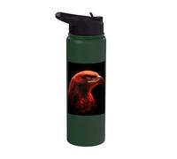 Arte gráfico águila hombres niños mujeres abstracto águila Stainless Steel Insulated Water Bottle