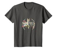 Arte gráfico de Batman Emblem Superhero DC Comics PAPL164 Camiseta, Niños, Asfalto, 4 años