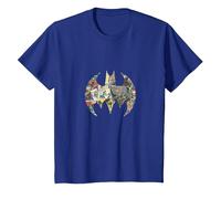 Arte gráfico de Batman Emblem Superhero DC Comics PAPL164 Camiseta, Niños, Azul Real, 2 años