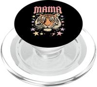 Arte gráfico de Mama Tiger Face Rebel Mom Wild Animal PopSockets PopGrip para MagSafe