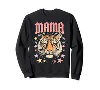 Arte gráfico de Mama Tiger Face Rebel Mom Wild Animal Sudadera
