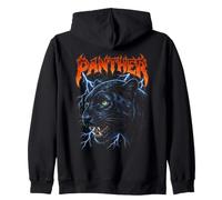 Arte Gráfico de Pantera Negra para Amantes de la Naturaleza Sudadera con Capucha
