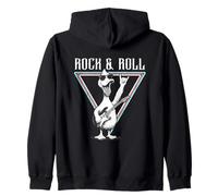 Arte Gráfico Guitarrista Rock & Roll Duck Sudadera con Capucha