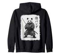 Arte gráfico vintage de Samurai Panda Ukiyo-e Warrior Sudadera con Capucha