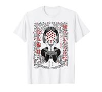 Arte Horror Japonés Yokai Mujer Multi-Ojos Estética Oscura Camiseta