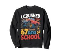Arte Infantil de I Crush 67 Days of School Monster Truck Sudadera