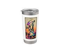 Arte inspirado en el tarot de La Mort (muerte) Vaso térmico de acero inoxidable de doble pared
