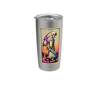 Arte inspirado en el tarot de La Mort (muerte) Vaso térmico de acero inoxidable de doble pared