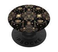 Arte Inspirado en la Vida Nocturna Art Deco con Elegante geometría PopSockets PopGrip Adhesivo