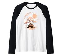 Arte Japonés Bonsái Árbol Suelo Interior Cultivar Camiseta Manga Raglan