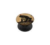 Arte japonés de Madera de una Rana con Kanji japonés PopSockets PopGrip Adhesivo