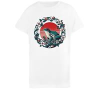 Arte Japonés De Ranas Y Lotos Camiseta Infantil Básica Algodón Blanca Basic Cotton White Children's T-Shirt