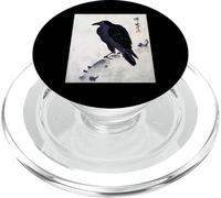 Arte japonés de Tinta de Cuervo - Pájaro Tradicional en Madera PopSockets PopGrip para MagSafe