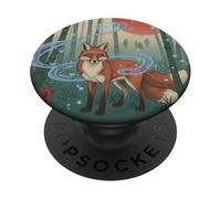 Arte japonés del Atardecer del Bosque de bambú del espíritu PopSockets PopGrip Adhesivo