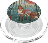 Arte japonés del Atardecer del Bosque de bambú del espíritu PopSockets PopGrip para MagSafe