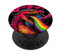 Arte japonés Dragon Arco Iris Kaiju PopSockets PopGrip Adhesivo