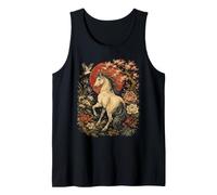 Arte Japonés Grúa Caballo Flores Sun Cherry Blossom Gráfico Camiseta sin Mangas