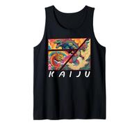 Arte japonés Kaiju retro, Kaiju raro legendario Camiseta sin Mangas