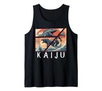 Arte japonés Kaiju retro, Kaiju raro legendario Camiseta sin Mangas
