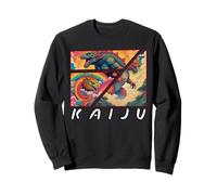 Arte japonés Kaiju retro, Kaiju raro legendario Sudadera