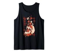 Arte japonés Kanji Sakura con diseño de Calavera de Cerezo en Flor Camiseta sin Mangas