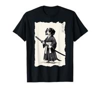 Arte Japonés Samurai Dachshund Guerrero Perro Estilo Ukiyo-e Camiseta