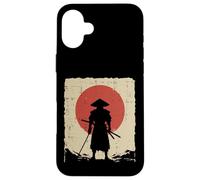 Arte japonés Samurai Sun Vintage Warrior Hombres Mujeres Niños Carcasa para iPhone 16 Plus