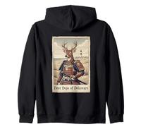 Arte Japonés Ukiyo-e Delaware Deer Sudadera con Capucha