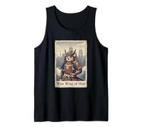 Arte Japonés Ukiyo-e Ohio Búho Samurai Guerrero Camiseta sin Mangas