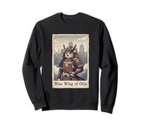 Arte Japonés Ukiyo-e Ohio Búho Samurai Guerrero Sudadera