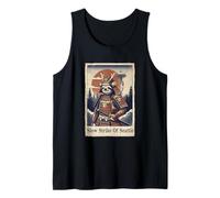 Arte Japonés Ukiyo-e Seattle Perezoso Divertido Fresco Camiseta sin Mangas