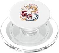 Arte Japonés Zorro Fennec Bien y Diablo PopSockets PopGrip para MagSafe