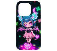 Arte Kawaii Gothic Succubus Heartcore Carcasa para iPhone 15 Pro